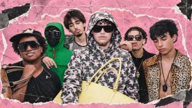 Mvrk (centro), Yung Brandy, Nostos, Caos & Sent  en el Gallery Session