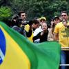 Flavio Bolsonaro, candidato del Partido Liberal y vencedor de la primera vuelta, durante un mitin. EP.