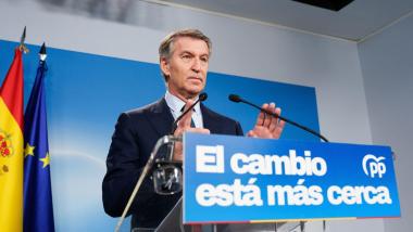 El presidente del Partido Popular (PP), Alberto Núñez Feijóo. EP. (1)