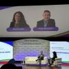 Javier Ruiz, director de La Séptima, junto a Maritcha Ruiz, directora de Crisis & Issues de ATREVIA, durante el VI Congreso Iberoamericano de Marketing, Comunicación y Asuntos Públicos celebrado en CaixaForum. ATREVIA