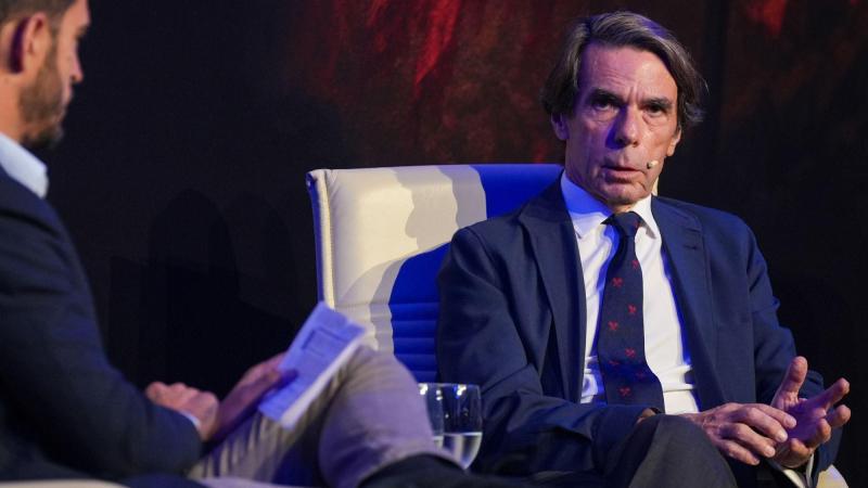 El expresidente del Gobierno y del PP y actual presidente de la Fundación FAES, José María Aznar. EP.