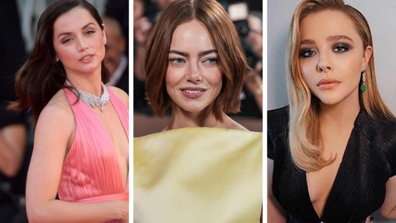 Ana de Armas, Emma Stone y Chloë Grace Moretz