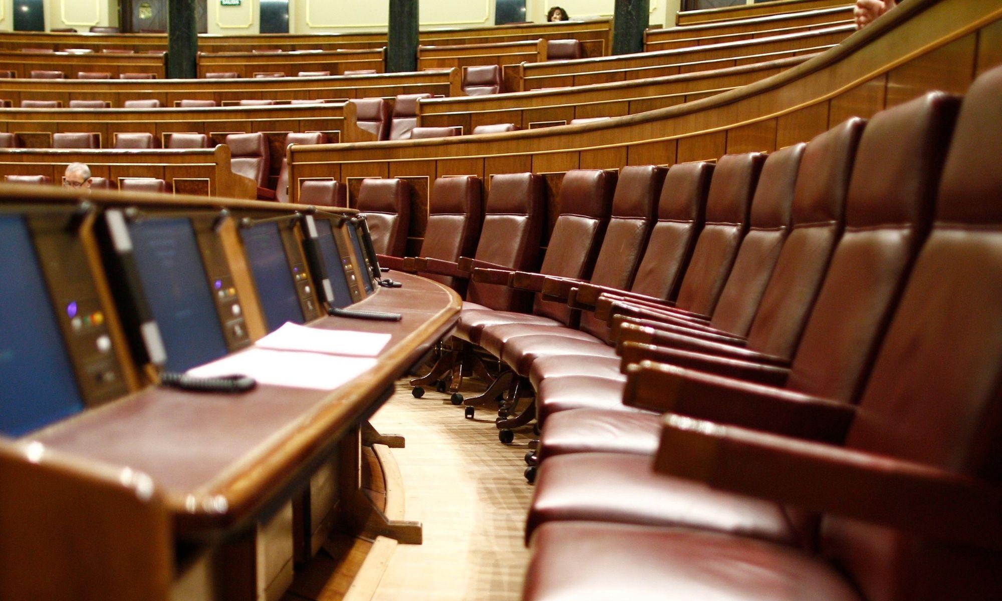 Escaños del hemiciclo del Congreso de los Diputados vacíos.Foto de archivo. EP. Escaños del hemiciclo del Congreso de los Diputados vacíos.Foto de archivo. EP.