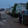 Una calle de Ledaña tras el paso del temporal. Ayuntamiento de Ledaña