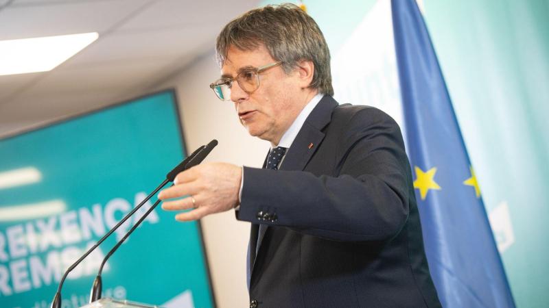 El presidente de Junts per Catalunya, Carles Puigdemont. EP.