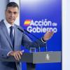 El presidente del Gobierno, Pedro Sánchez, durante una rueda de prensa posterior al Consejo de Ministros, en el Palacio de la Moncloa, a 6 de octubre de 2026. EP.