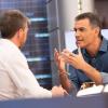 El presidente del Gobierno, Pedro Sánchez, habla con Pablo Motos en su última visita a 'El Hormiguero'. Archivo EP