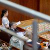 La presidenta de la Comunidad de Madrid, Isabel Díaz Ayuso, durante el Pleno de la Asamblea de Madrid, a 9 de abril de 2026, en Madrid (España). Alberto Ortega / Europa Press.