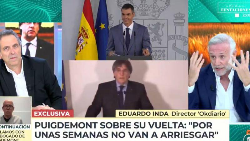 Eduardo Inda en 'El Programa de Ana Rosa'. MEDIASET 