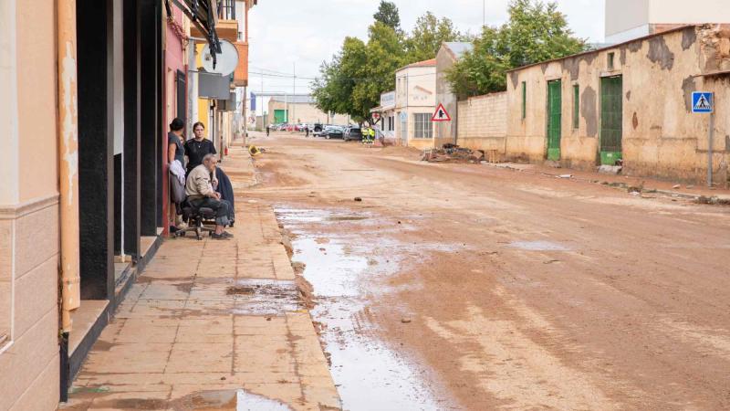 Día después tras el fatídico día de lluvias en Madrigueras. EP
