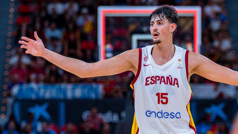 El pívot de los Oklahoma City Thunder en su debut con España en las últimas ventanas FIBA. Europa Press.