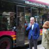 El alcalde de Sevilla, José Luis Sanz, durante la puesta en marcha del tranvibús | EP