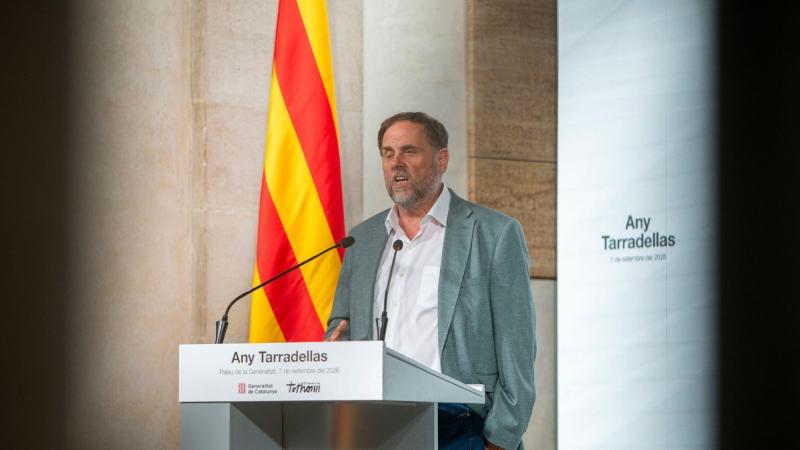 El presidente de ERC, Oriol Junqueras. EP.