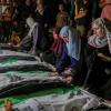 Familiares lloran a las víctimas mortales de un bombardeo israelí en Gaza, a 30 de septiembre de 2026. EP.
