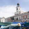 La Real Casa de Correos, sede del Gobierno de la Comunidad de Madrid, durante la acampada por la vivienda en la Puerta del Sol. EP