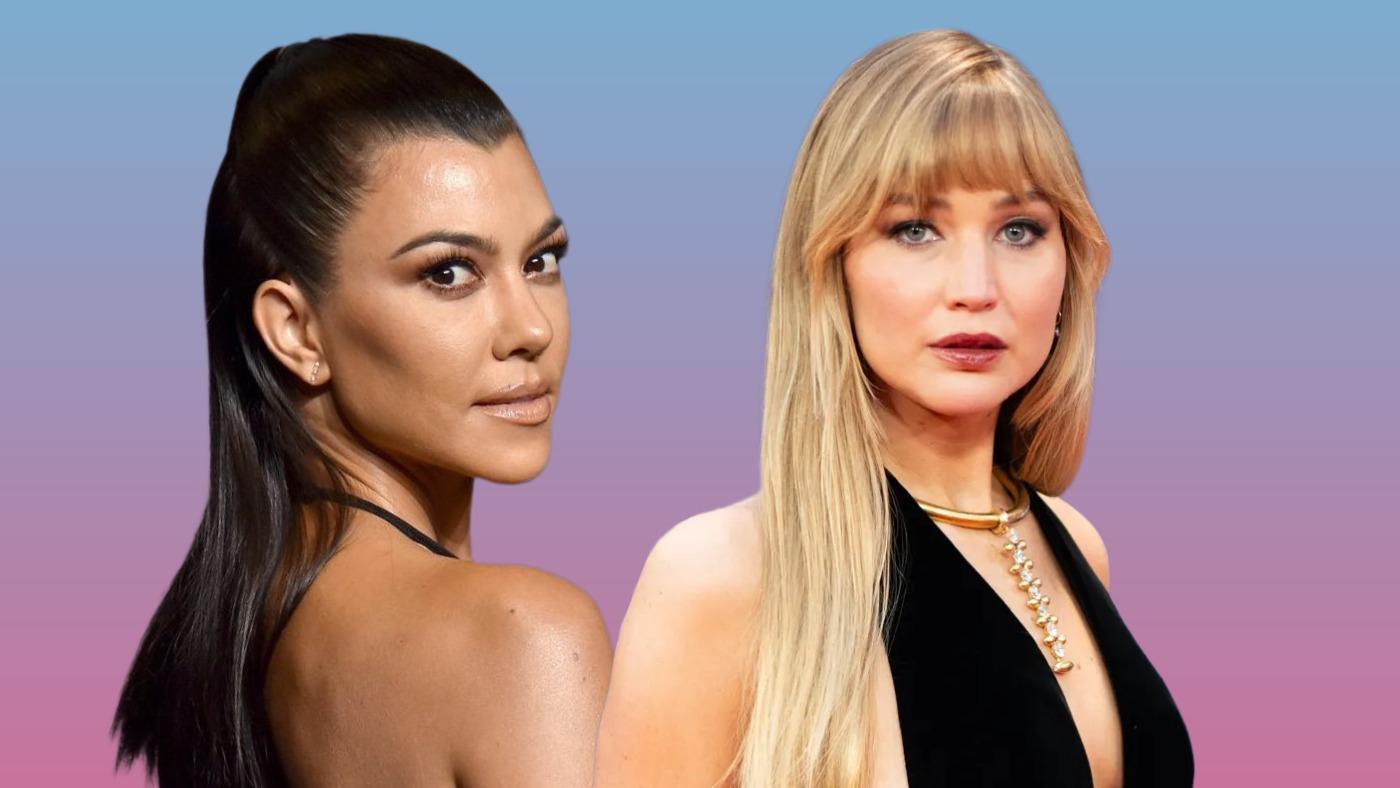 Kourtney Kardashian y Jennifer Lawrence 