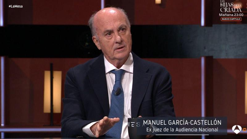 García Castellón en 'La Mesa'. ATRESMEDIA