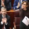 La presidenta de la Comunidad de Madrid, Isabel Díaz Ayuso, durante el pleno de la Asamblea de Madrid, a 8 de octubre de 2026. EP.