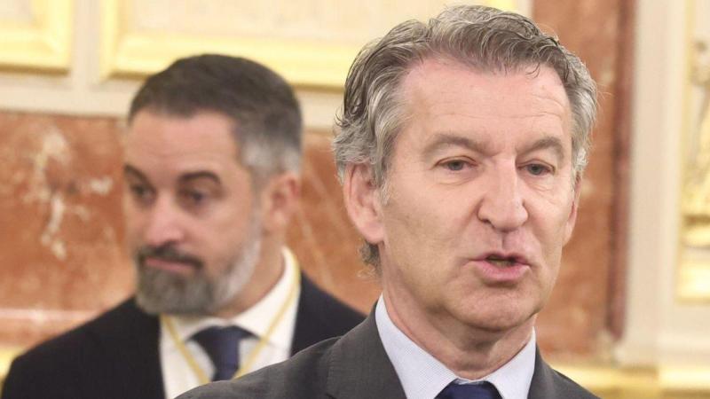 Feijóo y Abascal. EP