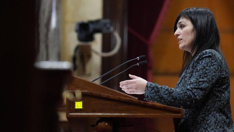 La líder de Aliança Catalana, Sílvia Orriols, en un pleno en el Parlament de Cataluña, a 10 de febrero de 2026. David Zorrakino / EP