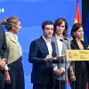El ministro de Cultura, Ernest Urtasun; la vicepresidenta seguda y ministra de Trabajo y Economía Social, Yolanda Díaz; el ministro de Derechos Sociales, Consumo y Agenda 2030, Pablo Bustinduy; la ministra de Sanidad, Mónica García, y la ministra de Juventud e Infancia, Sira Rego. EP