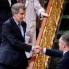 El presidente del PP, Alberto Núñez Feijóo, y el líder de Vox, Santiago Abascal. EP