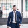 El portavoz de ERC en el Congreso, Gabriel Rufián, a su llegada a una sesión de control al Gobierno, en el Congreso de los Diputados. EP.