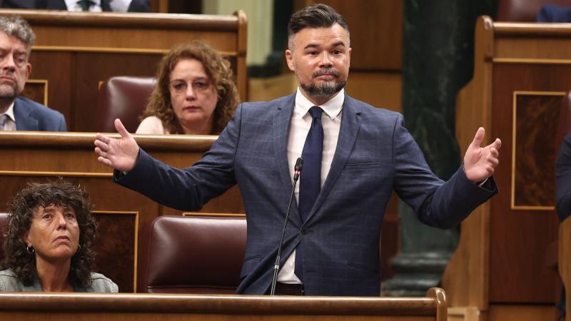 El presidente de ERC, Gabriel Rufian. EP.