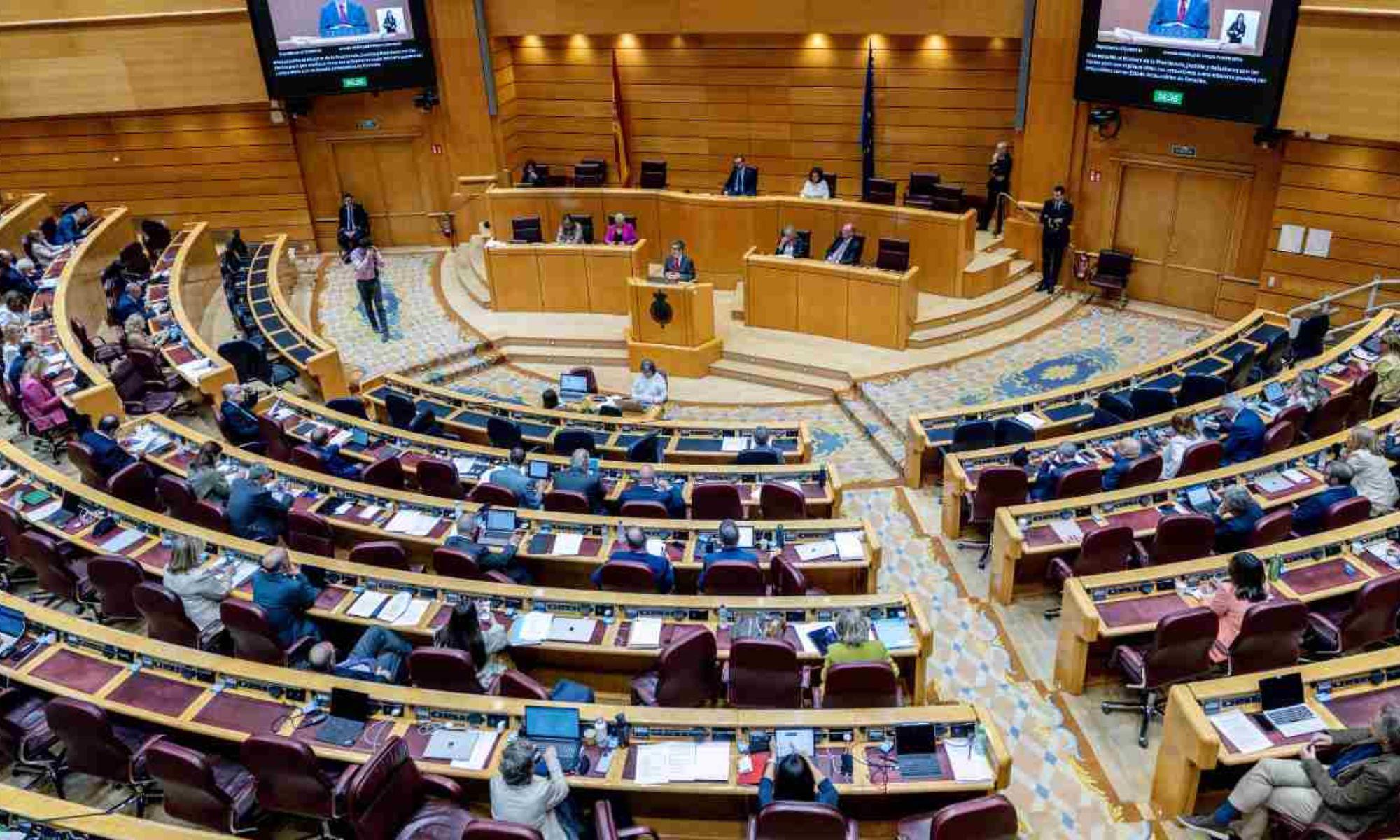 Imagen de archivo de un Pleno en el Senado. EP. Imagen de archivo de un Pleno en el Senado. EP.