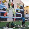 El campo de Embajadores 18, en plena transformación. Dragones de Lavapiés.