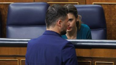 Gabriel Rufián e Irene Montero. EP