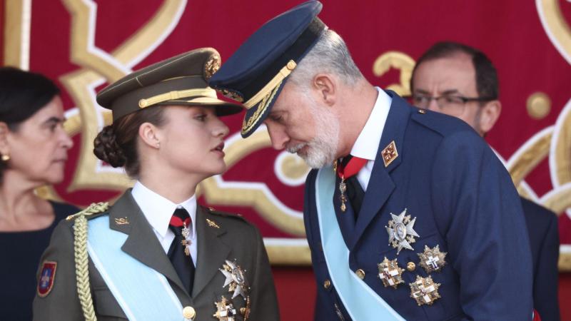 El Rey Felipe VI y la Princesa Leonor. EP.