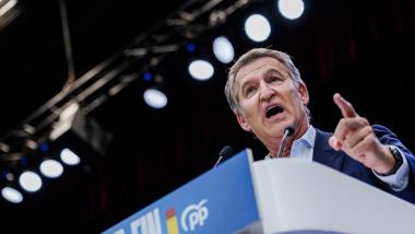 El presidente del PP, Alberto Núñez Feijóo. EP