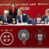España, Portugal y Marruecos durante una reunión en Rabat, en 2023, en la que se abordaron detalles del Mundial 2030. EPArchivo.
