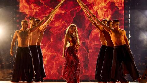 Shakira durante ‘Las mujeres ya no lloran World Tour’ en España / Getty Images