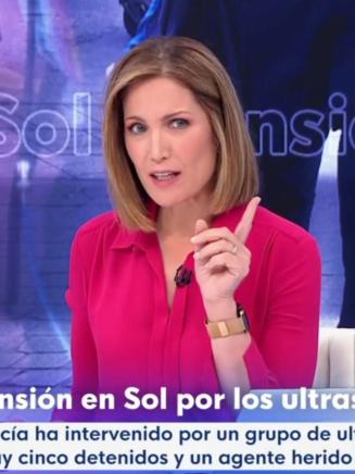 Silva Intxaurrondo en 'La Hora de La 1'. RTVE