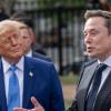 El presidente de Estados Unidos, Donald Trump (izquierda), escucha al director ejecutivo de Tesla y SpaceX, Elon Musk, durante una reunión de ejecutivos del sector tecnológico en la Casa Blanca. EP.