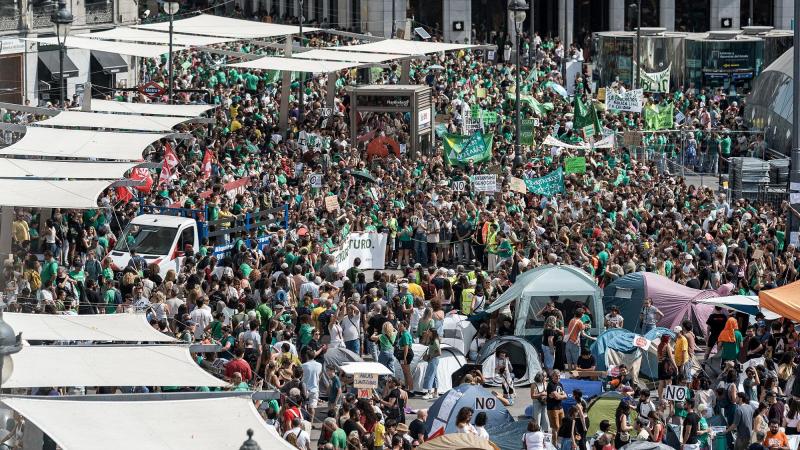 Manifestacion educativa a fecha 27 de septiembre de 2026. EP