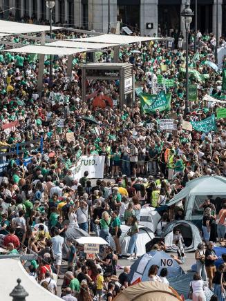 Manifestacion educativa a fecha 27 de septiembre de 2026. EP