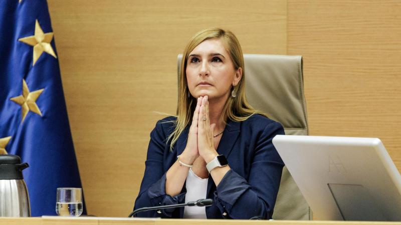 La exconsellera de Justicia i Interior de la Generalitat Valenciana Salomé Pradas comparece ante la Comisión de Investigación sobre la dana, en el Congreso de los Diputados. EP.