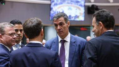 El presidente del Gobierno, Pedro Sánchez, junto a otros líderes europeos durante el Consejo Europeo en junio de 2026. EP.