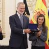 Los Reyes Felipe VI y Letizia durante una visita al Ayuntamiento de Ceuta. EP.