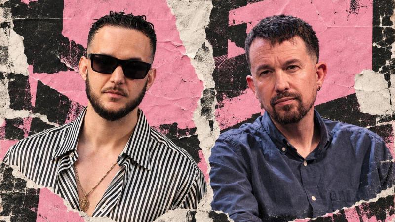 C. Tangana y Pablo Iglesias.
