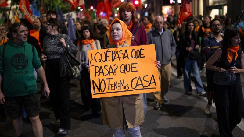Imagen de una marcha por la vivienda. EP