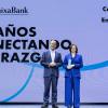 Gonzalo Gortázar, consejero delegado de CaixaBank, y Myriam Gimeno, CEO de Nealis. CAIXABANK