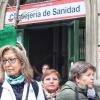 Manifestación de los profesionales sanitarios madrileños en 2023. EP