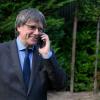 El presidente de Junts per Catalunya, Carles Puigdemont, tras realizar una declaración institucional, a 6 de octubre de 2026, en Waterloo (Bélgica). Belga / Europa Press.