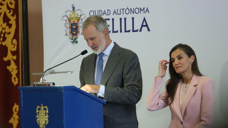 Felipe VI y Letizia en Ceuta. EP