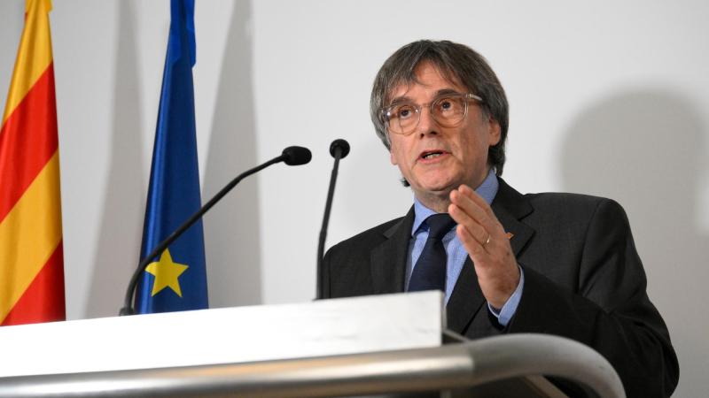 El expresidente de la Generalitat y líder de Junts, Carles Puigdemont, realiza una declaración institucional, a 6 de octubre de 2026, en Waterloo (Bélgica). EP.