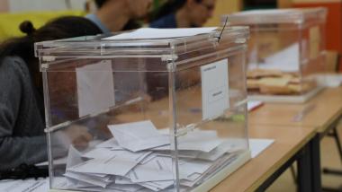 Urna de unas elecciones celebradas en España